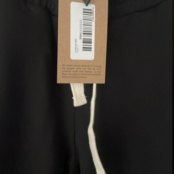 Franc Black Jogger Sweatshorts, Size Small - Picture 4 of 5
